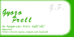 gyozo prell business card